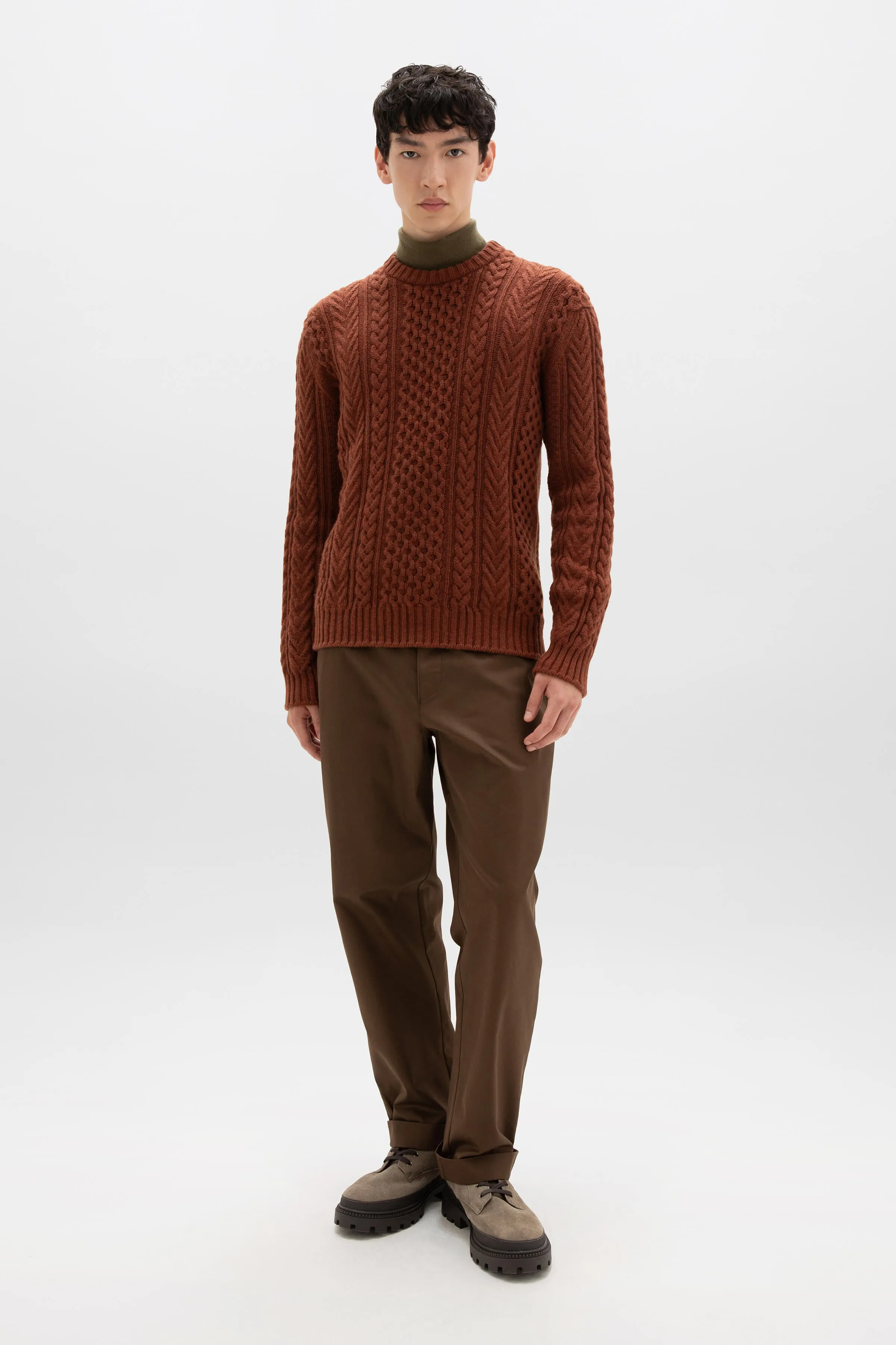 Aran Cable Cashmere Jumper