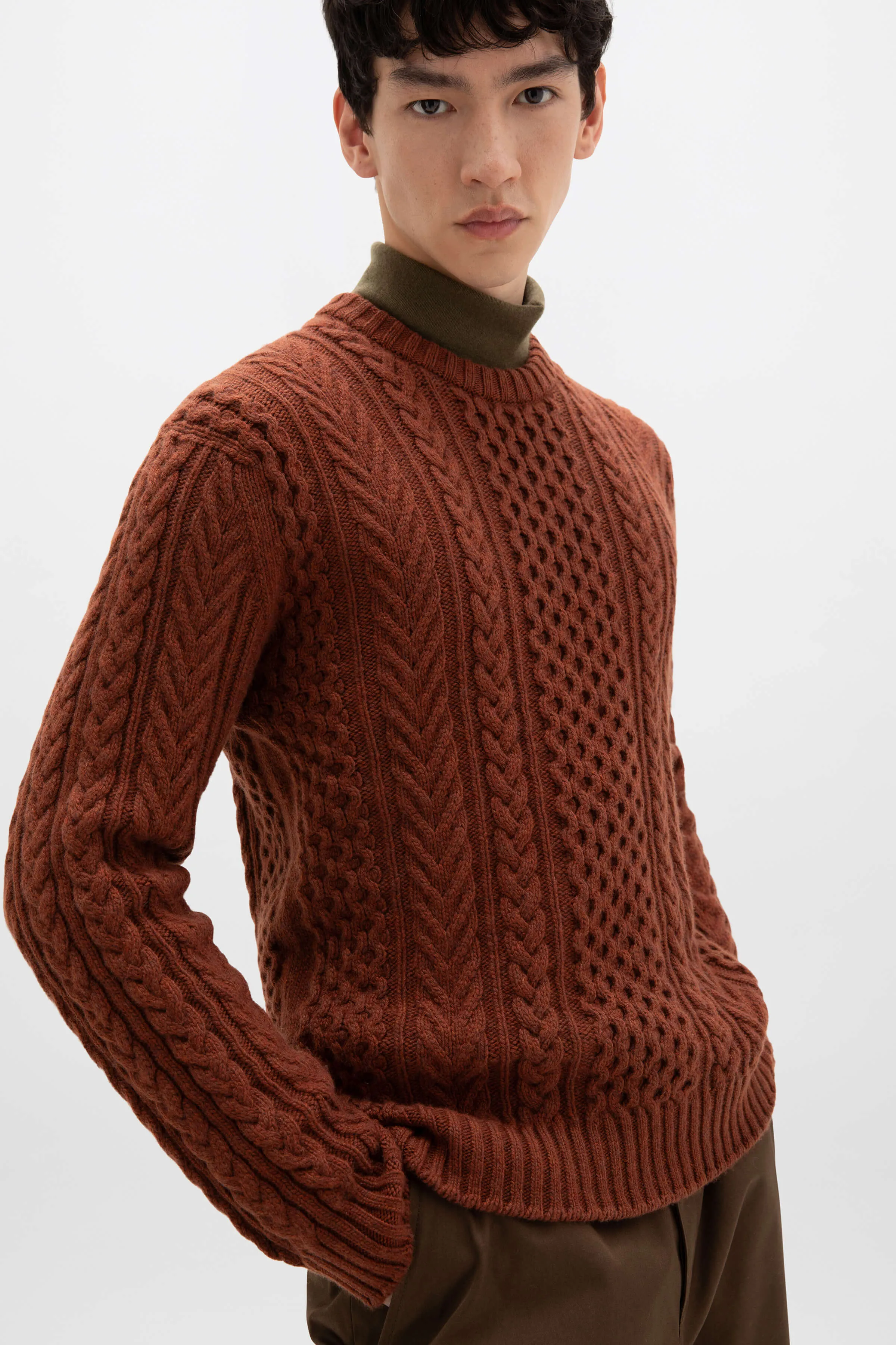 Aran Cable Cashmere Jumper