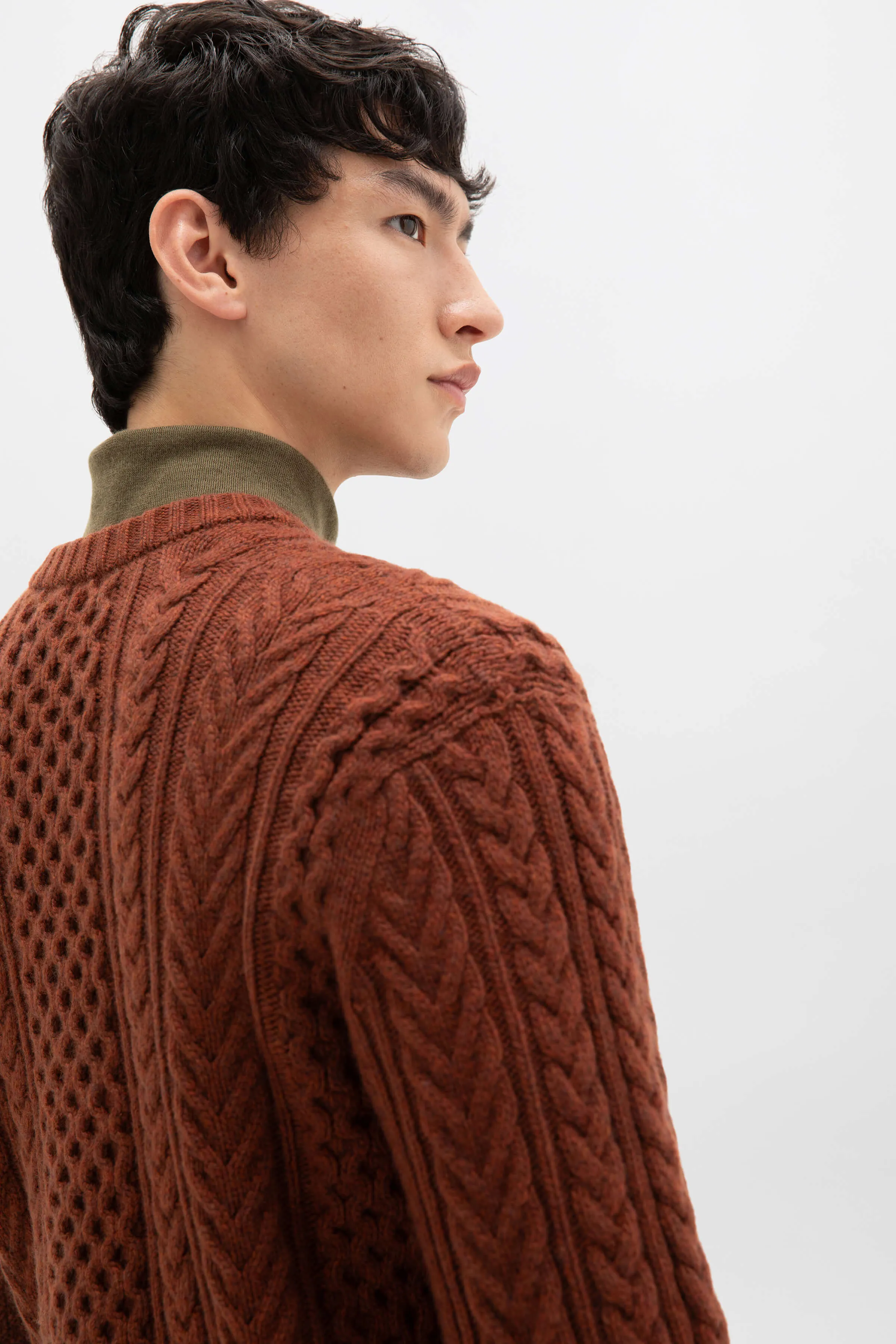 Aran Cable Cashmere Jumper