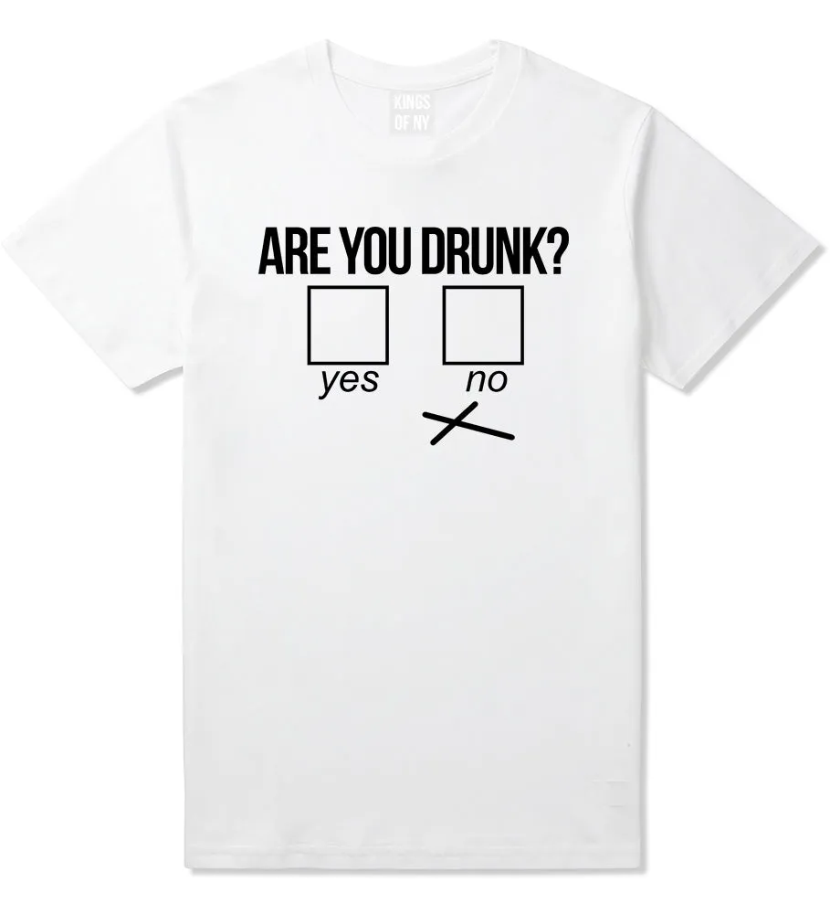 Are You Drunk Funny Beer Drinking Party Mens T-Shirt