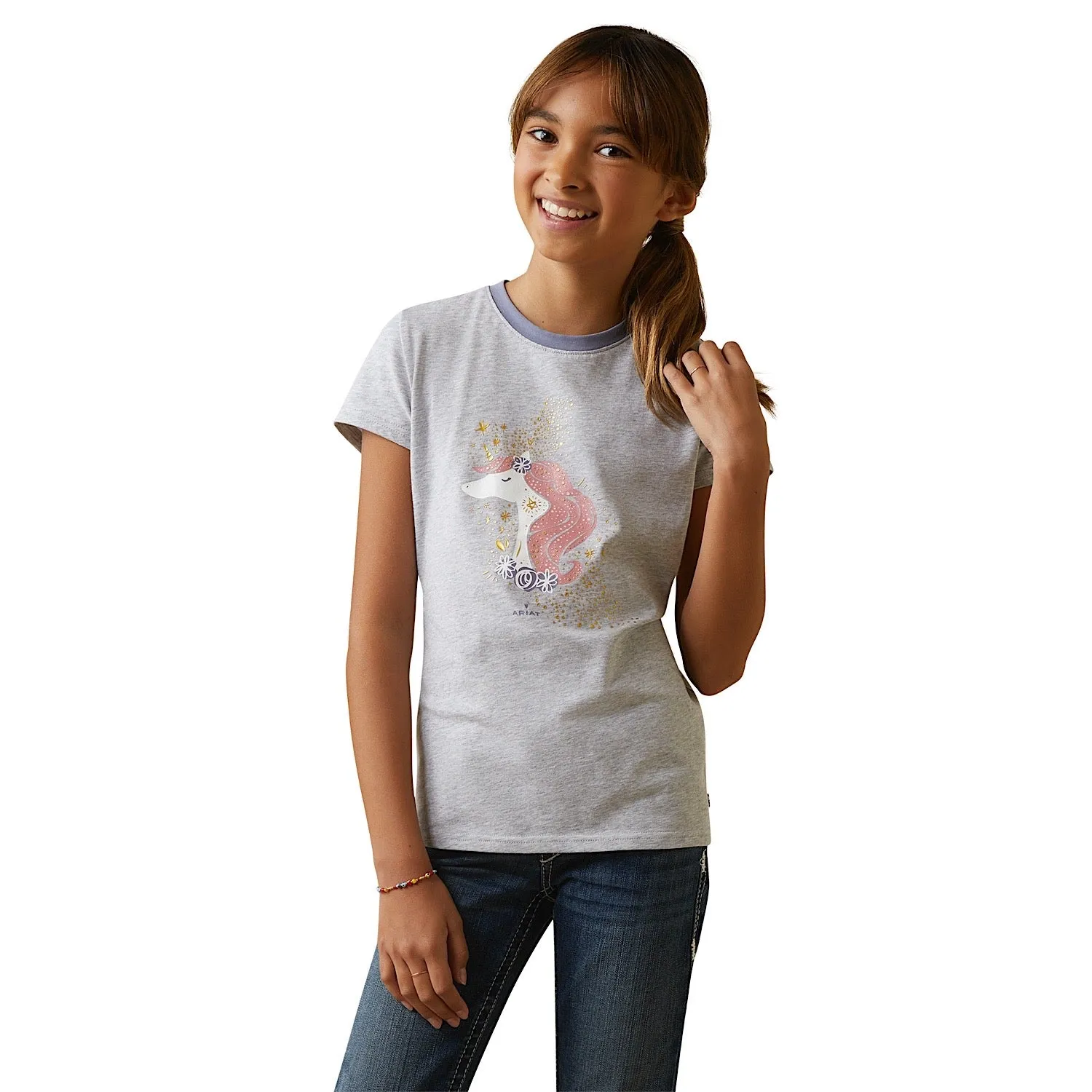 Ariat Youth Imagine SS T-Shirt Heather Grey