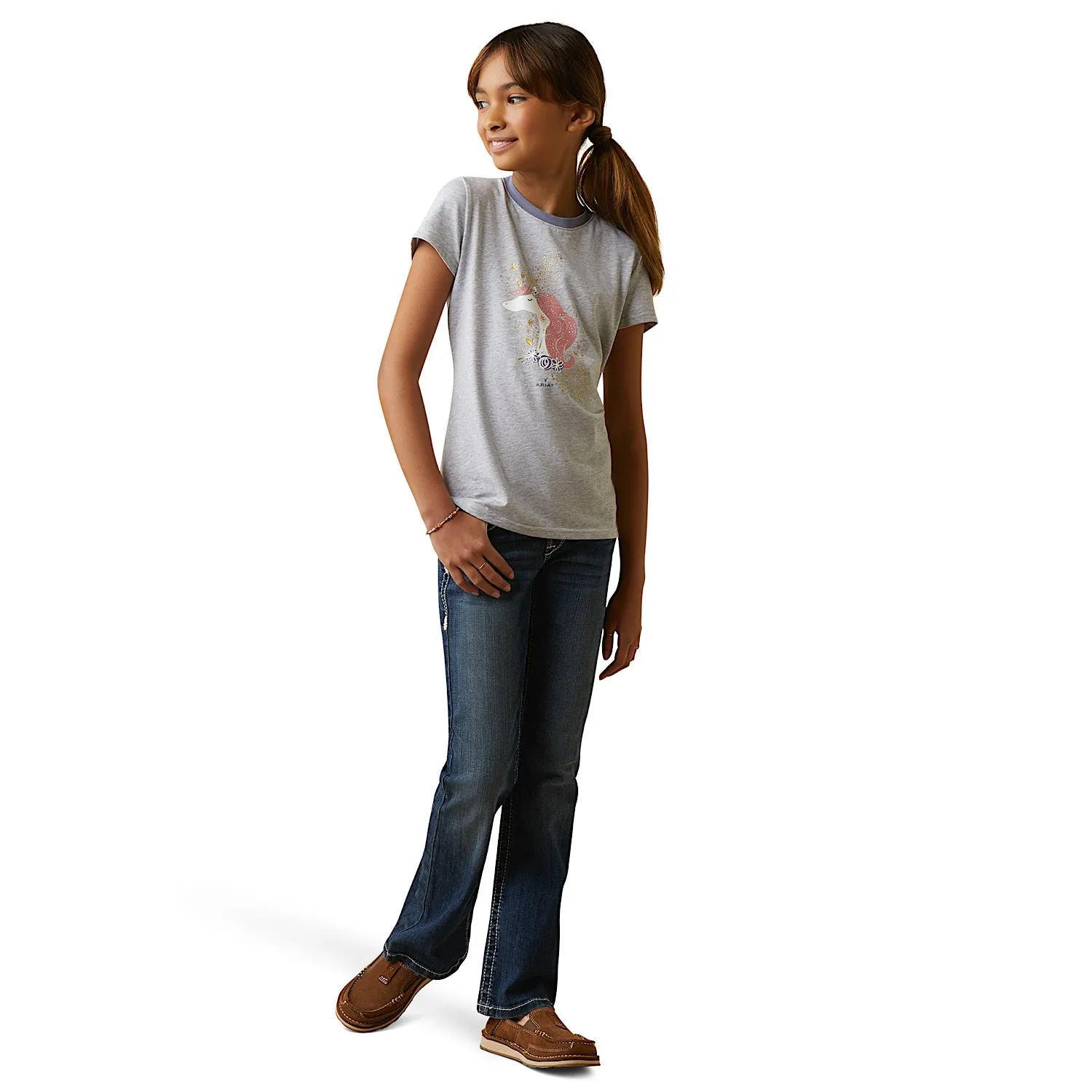 Ariat Youth Imagine SS T-Shirt Heather Grey