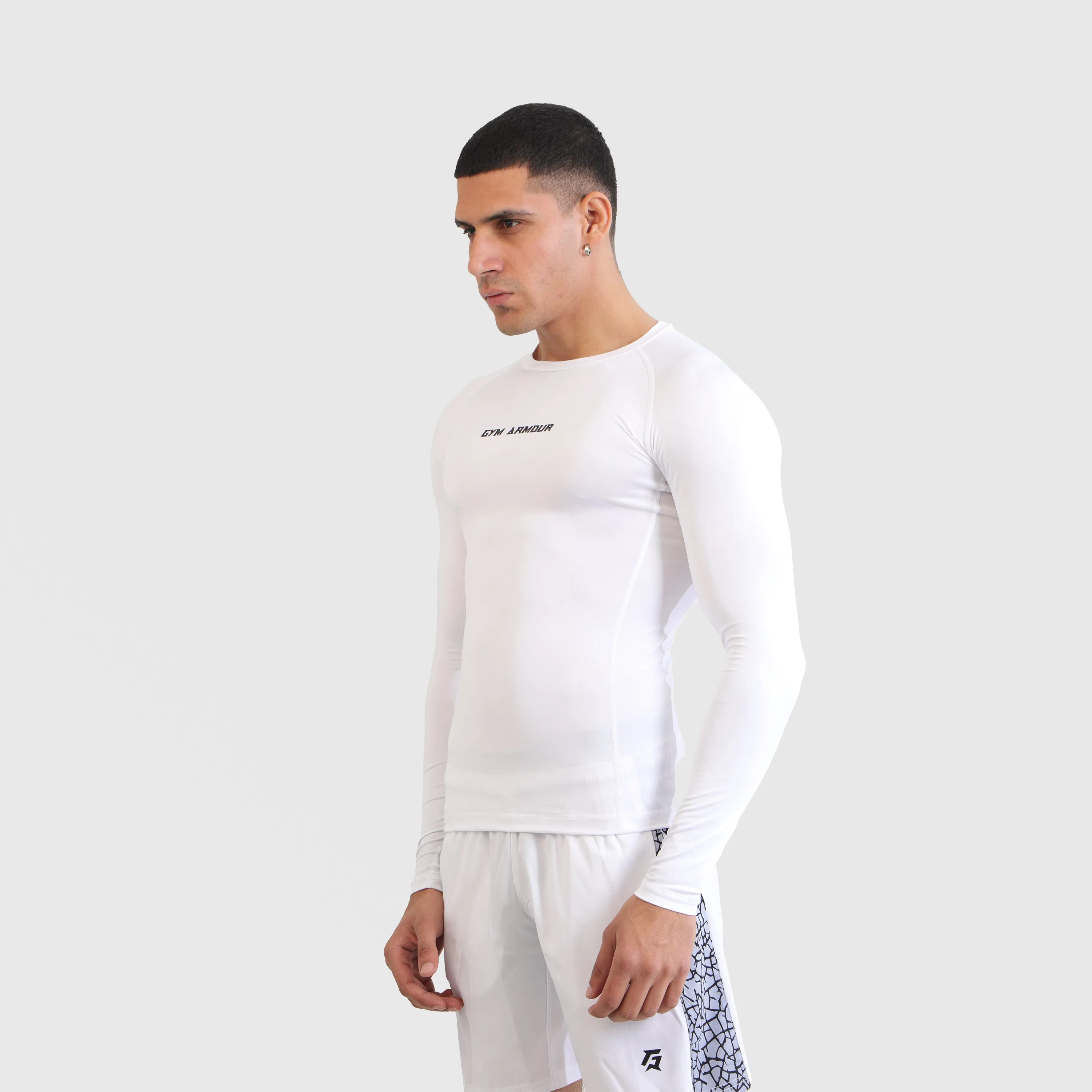 Armour Compression LongSleeves Tee (White)