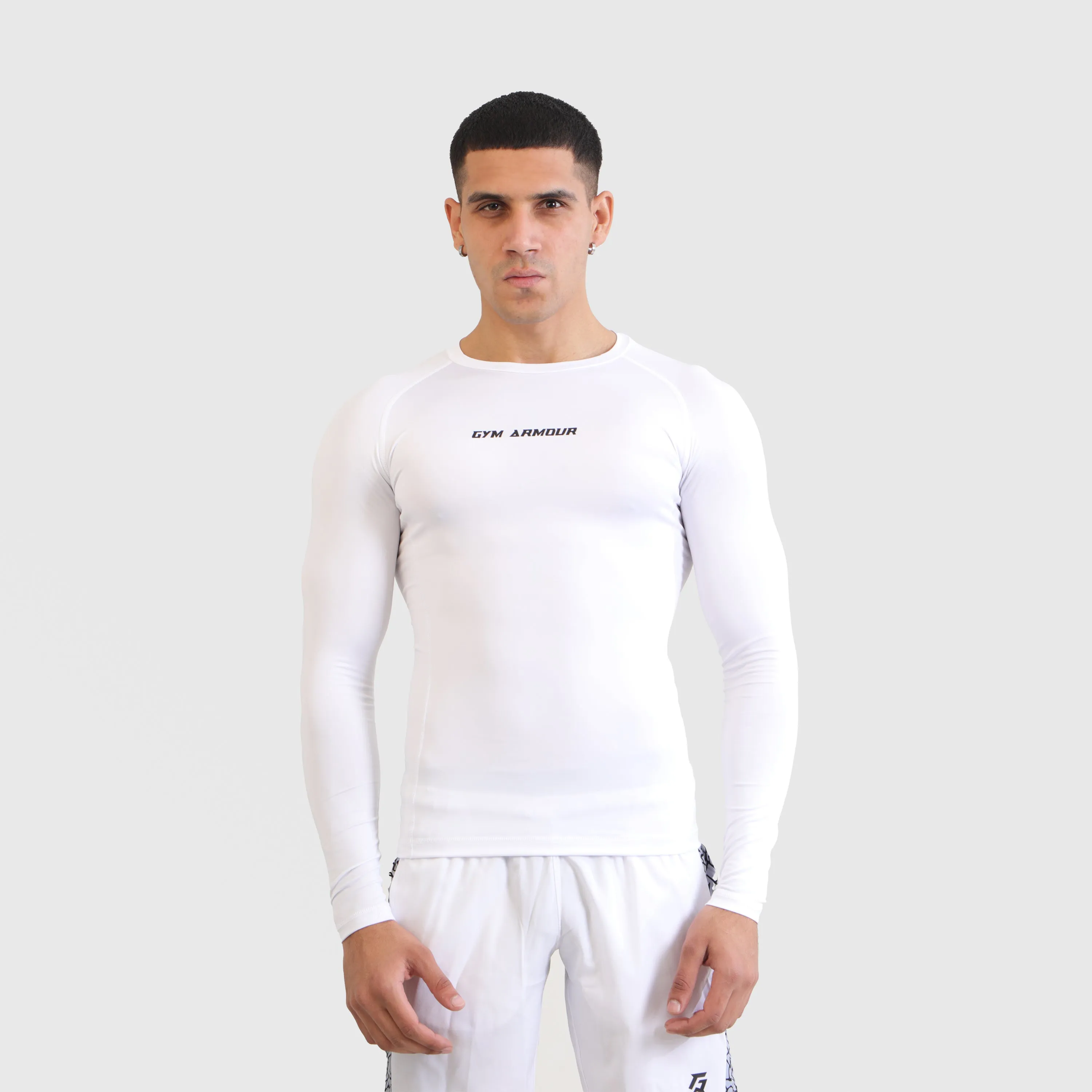 Armour Compression LongSleeves Tee (White)