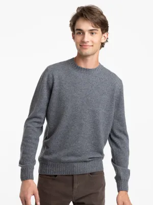 Charcoal Grey Felt Cashmere Sweater