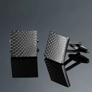 Cufflinks - Striped Square