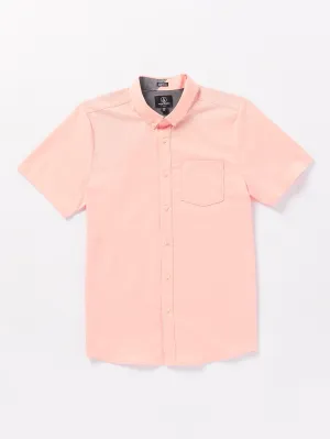 Everett Oxford Short Sleeve Shirt - Salmon