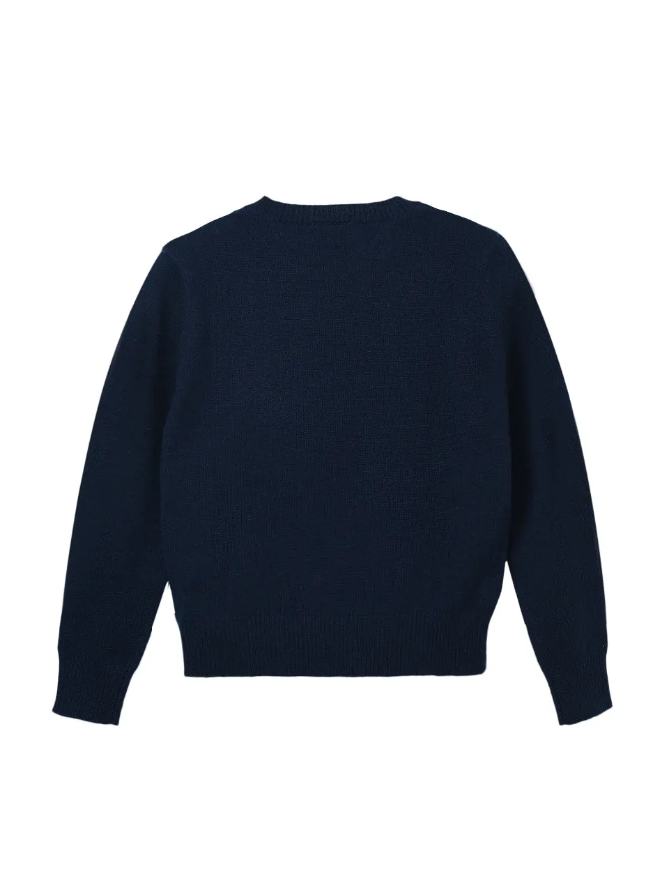 Kids Crew Neck Sweater_Navy