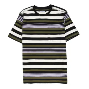 Pop Trading Company Striped Pocket T-shirt / Multi