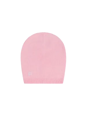 Recycled Cashmere Beanie—sakura pink