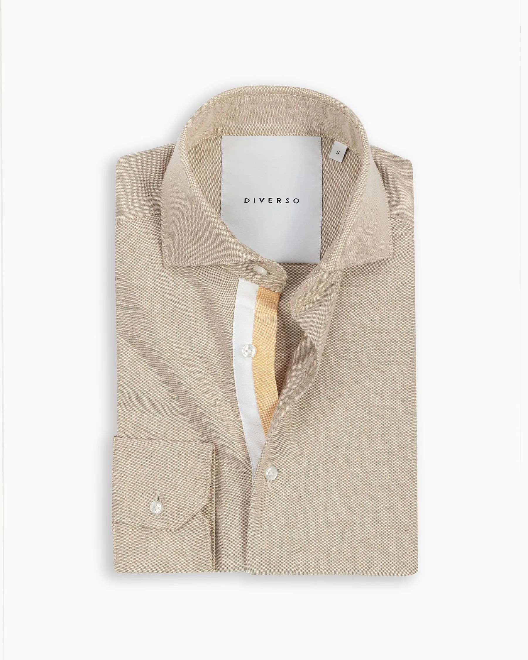 Sand Oxford Twin Trim Shirt