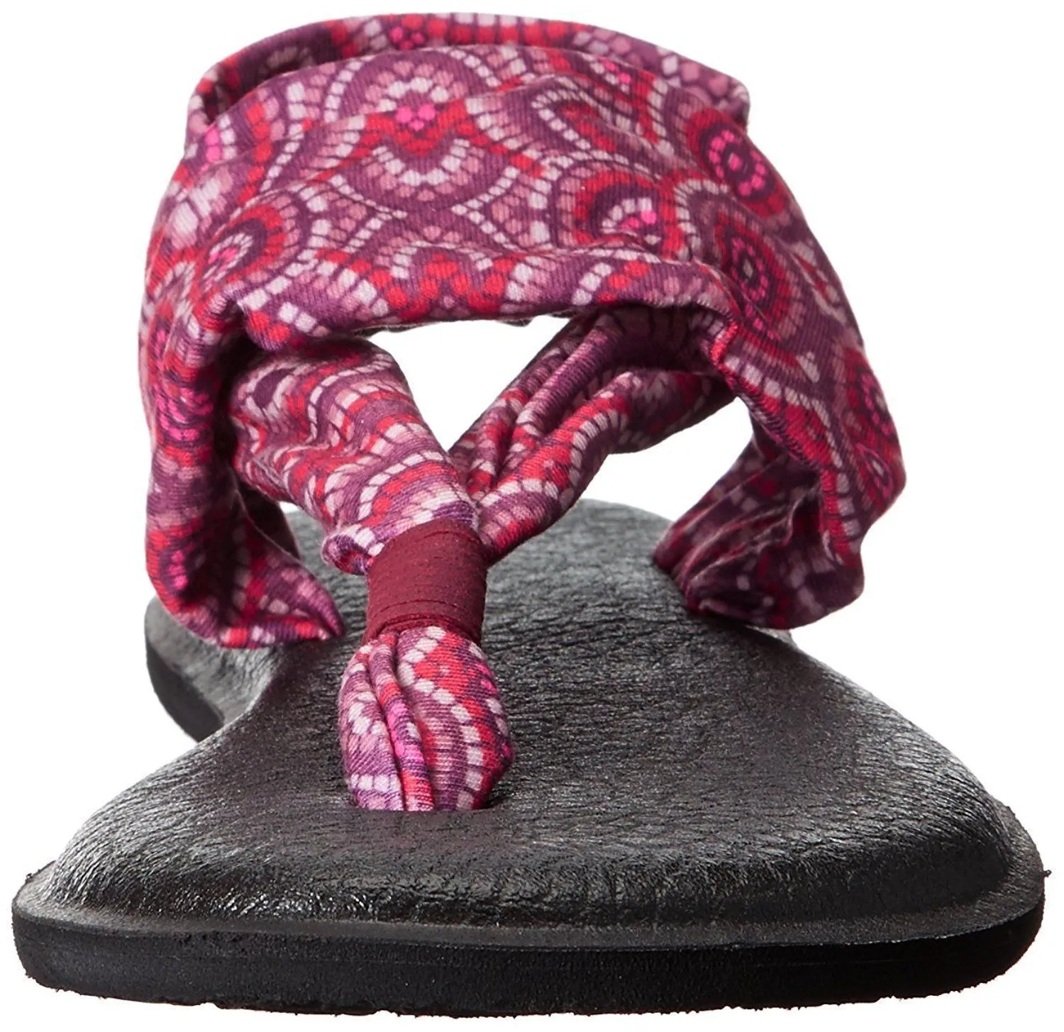 Sanuk Women's Yoga Sling 2 Burgundy Multi Radio Love Sandals