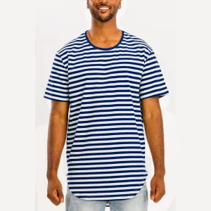 White/Navy Striped T-Shirt