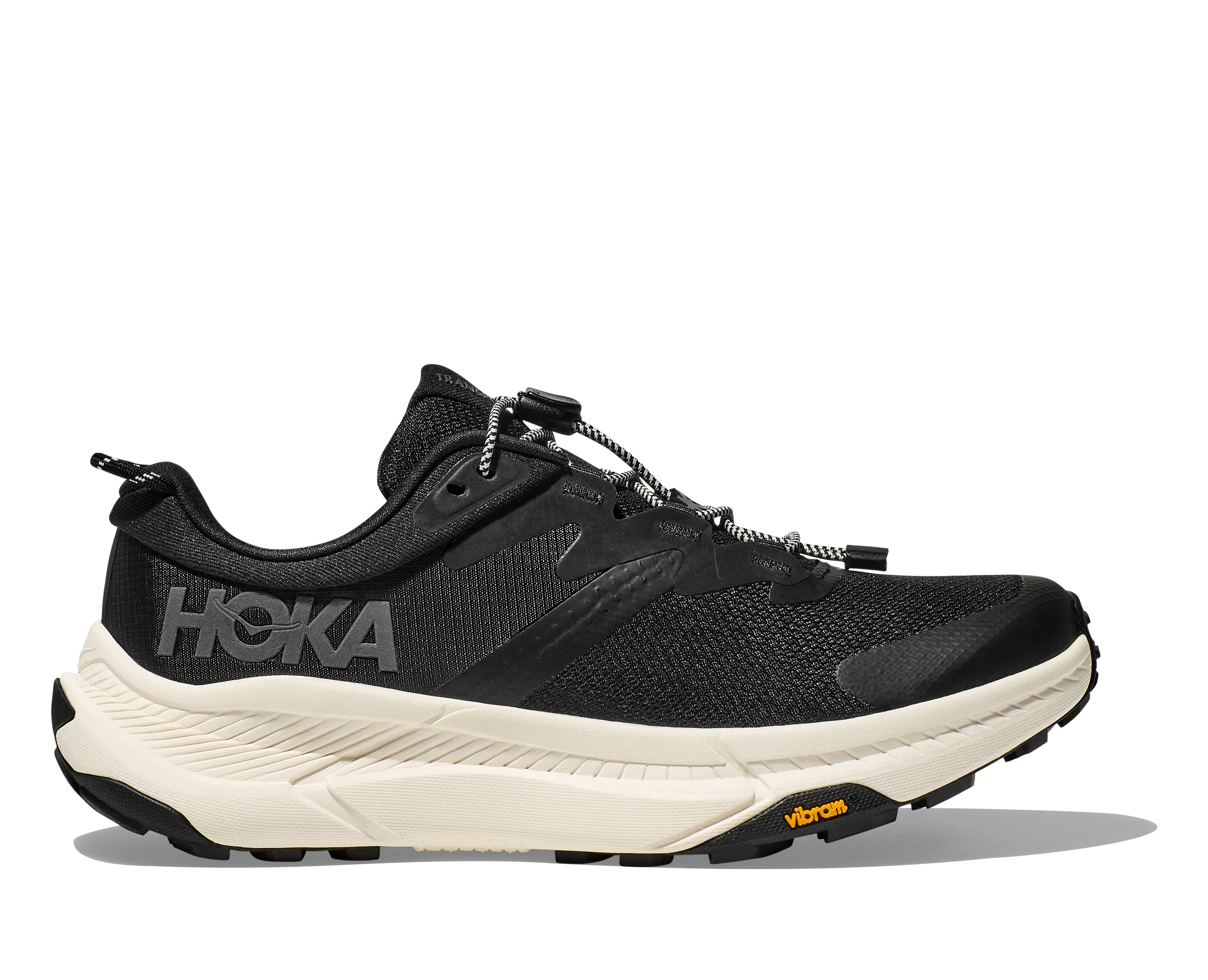 Women's Hoka Transport Color: Black / Alabaster